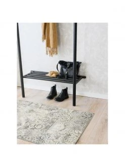 Rowico Meuble d'entrée bois de chêne noir Milford, larg. 91 x haut. 181 cm -Entrée & couloir Soldes Meuble dentree bois de chene noir Milford 4