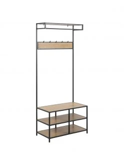 Meuble d'entrée industriel métal Seaford, larg. 77 x haut. 185 cm