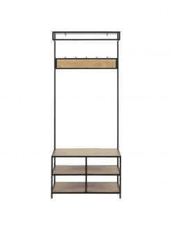 Meuble d'entrée industriel métal Seaford, larg. 77 x haut. 185 cm -Entrée & couloir Soldes Meuble dentree industriel metal Seaford 3