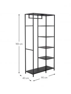 Bloomingville Meuble d'entr&eacute;e m&eacute;tal Valde, larg. 90 x haut. 183 cm -Entrée & couloir Soldes Meuble dentree metal Valde 2
