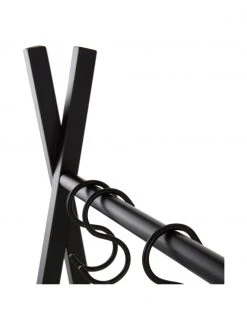 Meuble d'entrée métal noir Preston, larg. 110 x haut. 150 cm -Entrée & couloir Soldes Meuble dentree metal noir Preston 4