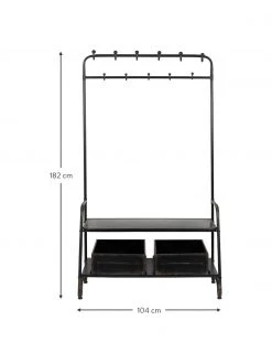 Dutchbone Meuble d'entrée moderne Lucius, larg. 104 x haut. 182 cm -Entrée & couloir Soldes Meuble dentree moderne Lucius 2