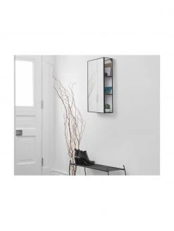 Umbra Meuble miroir mural Cubiko, larg. 30 x haut. 62 cm -Entrée & couloir Soldes Meuble miroir mural Cubiko 5