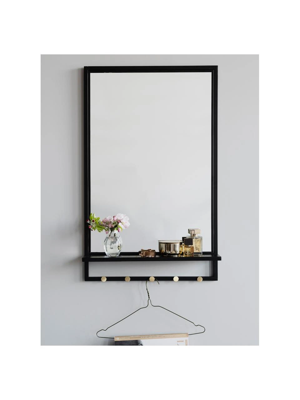 Rowico Miroir mural avec cadre en métal Malone, larg. 50 x haut. 80 cm 2 Rowico Miroir mural avec cadre en métal Malone, larg. 50 x haut. 80 cm – Image 2