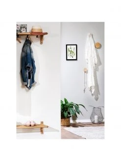 Rowico Pat&egrave;re bois de ch&ecirc;ne Milford, Ø 8 x prof. 4 cm -Entrée & couloir Soldes Patere bois de chene Milford 4