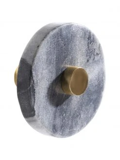 Patère en marbre Jona, Ø 5 x prof. 8 cm