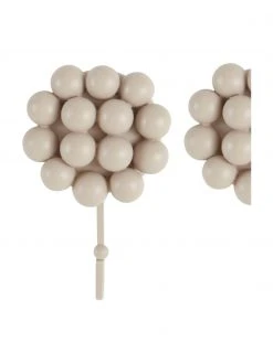 Patère porcelaine beige Benevento, 2 pièces, larg. 11 x haut. 16 cm -Entrée & couloir Soldes Patere porcelaine beige Benevento 2 pieces 4