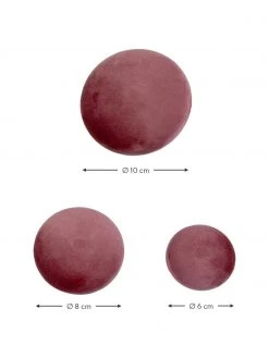 Patères en velours rose Giza, 3 élém., Lot de différentes tailles -Entrée & couloir Soldes Pateres en velours rose Giza 3 elem 2