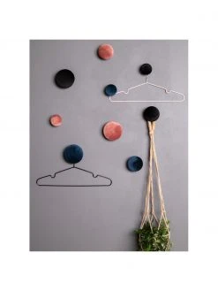 Patères en velours rose Giza, 3 élém., Lot de différentes tailles -Entrée & couloir Soldes Pateres en velours rose Giza 3 elem 5