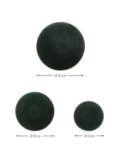 Patères en velours vert foncé Giza, 3 élém., Lot de différentes taillesSeulement 1 produit disponible -Entrée & couloir Soldes Pateres en velours vert fonce Giza 3 elem 2