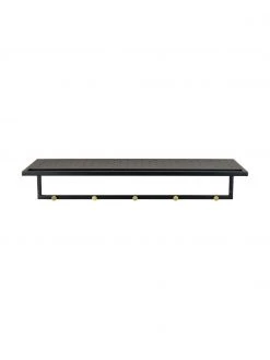 Rowico Porte-chapeau métal noir Malone, larg. 80 x haut. 17 cmSeulement 1 produit disponible -Entrée & couloir Soldes Porte chapeau metal noir Malone 3