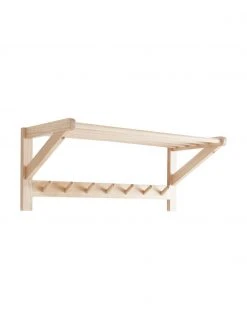 Porte-manteau avec tablette à chapeaux Cole, larg. 75 x haut. 32 cm