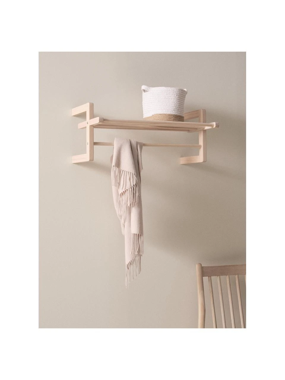 Porte-manteau avec tablette à chapeaux Eddison, larg. 70 x prof. 38 cmDisponibilité limitée 2 Porte-manteau avec tablette à chapeaux Eddison, larg. 70 x prof. 38 cmDisponibilité limitée – Image 2