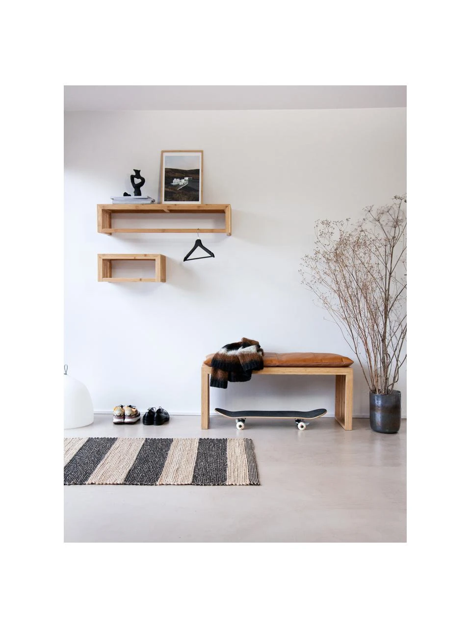 Porte-manteau bambou Rib, de différentes tailles, larg. 45 x haut. 20 cm 3 Porte-manteau bambou Rib, de différentes tailles, larg. 45 x haut. 20 cm – Image 3