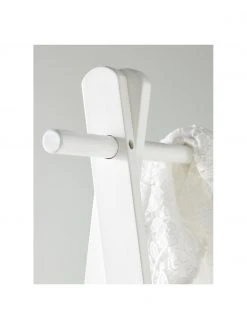 Porte-manteau bois de chêne blanc Cloe, larg. 91 x haut. 159 cm 6 Porte-manteau bois de chêne blanc Cloe, larg. 91 x haut. 159 cm -Entrée & couloir Soldes Porte manteau bois de chene blanc Cloe 2