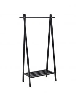 Porte-manteau bois de chêne noir Cloe, larg. 91 x haut. 159 cm