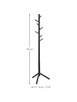 Porte-manteau en bois avec 6 crochets Bremen, larg. 51 x prof. 176 cm 7 Porte-manteau en bois avec 6 crochets Bremen, larg. 51 x prof. 176 cm -Entrée & couloir Soldes Porte manteau en bois avec 6 crochets Bremen 11