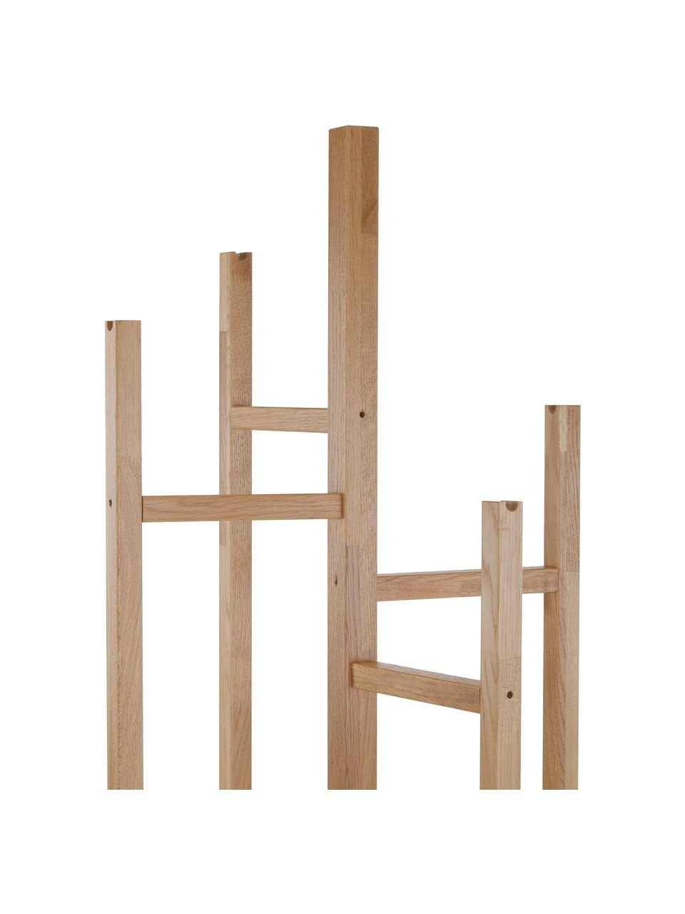 Woodman Porte-manteau en bois chêne avec 5 crochets Eigen, larg. 47 x haut. 175 cm 4 Woodman Porte-manteau en bois chêne avec 5 crochets Eigen, larg. 47 x haut. 175 cm – Image 4