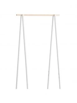 Yamazaki Porte-manteau en métal blanc Tower, larg. 52 x haut. 140 cm -Entrée & couloir Soldes Porte manteau en metal blanc Tower 4