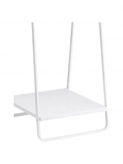 Yamazaki Porte-manteau en métal blanc Tower, larg. 52 x haut. 140 cm -Entrée & couloir Soldes Porte manteau en metal blanc Tower 5