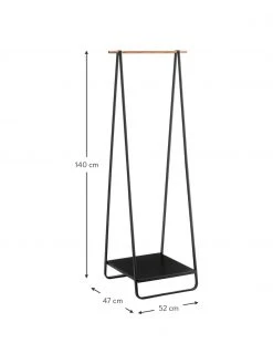 Yamazaki Porte-manteau en métal noir Tower, larg. 52 x haut. 140 cm 8 Yamazaki Porte-manteau en métal noir Tower, larg. 52 x haut. 140 cm -Entrée & couloir Soldes Porte manteau en metal noir Tower 2