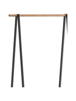 Yamazaki Porte-manteau en métal noir Tower, larg. 52 x haut. 140 cm 10 Yamazaki Porte-manteau en métal noir Tower, larg. 52 x haut. 140 cm -Entrée & couloir Soldes Porte manteau en metal noir Tower 4