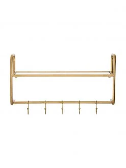 Porte-manteau mural dor&eacute; Hatstand, larg. 63 x haut. 23 cm -Entrée & couloir Soldes Porte manteau mural dore Hatstand 3