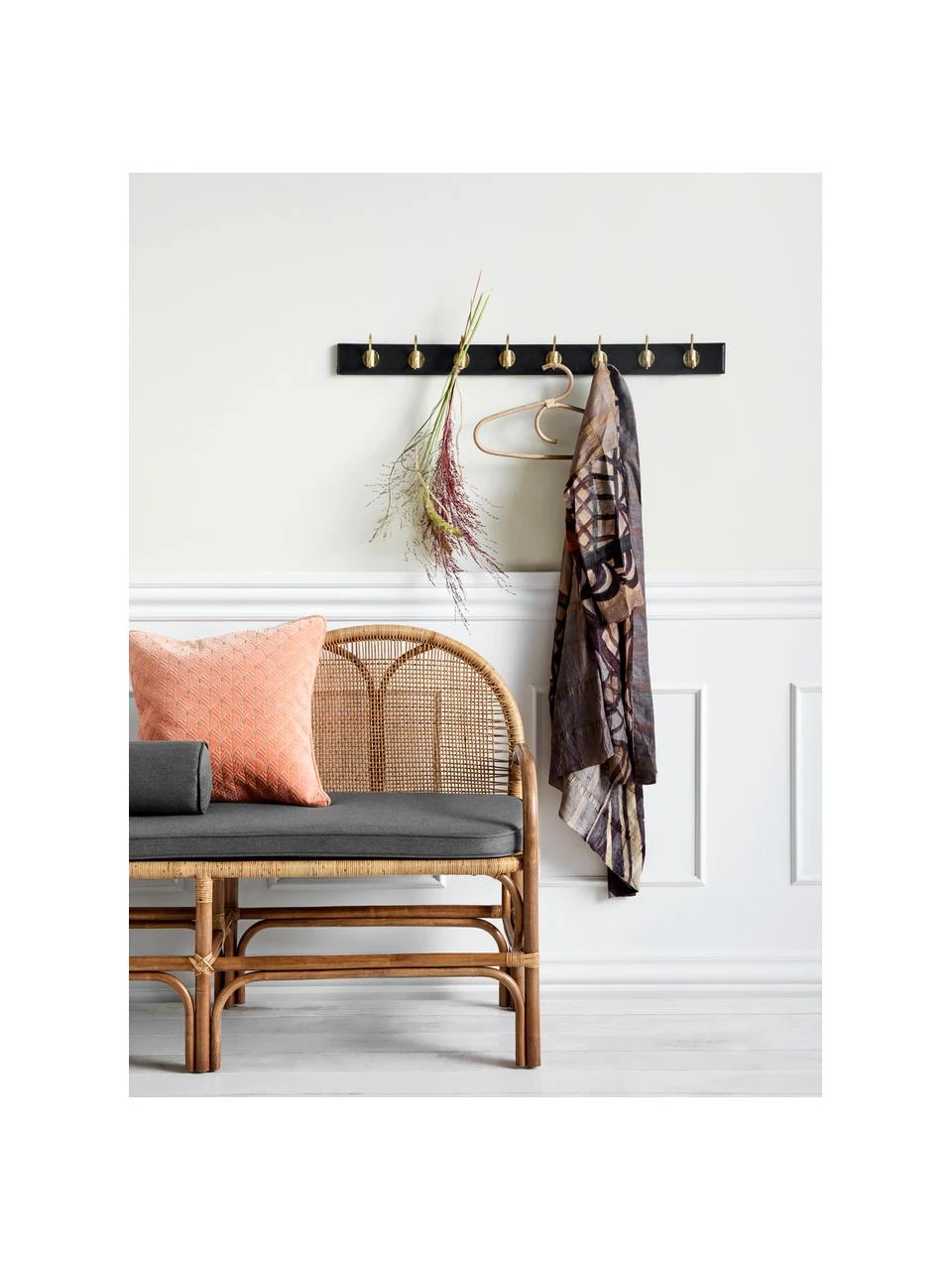 Nordal Portemanteau XL en bois Edgy, larg. 90 x haut. 7 cm 2 Nordal Portemanteau XL en bois Edgy, larg. 90 x haut. 7 cm – Image 2