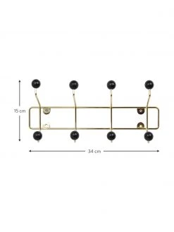Present Time Portemanteau mural Saturnus, larg. 34 x haut. 15 cm 5 Present Time Portemanteau mural Saturnus, larg. 34 x haut. 15 cm -Entrée & couloir Soldes Portemanteau mural Saturnus 2