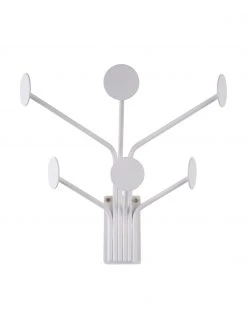 Present Time Portemanteau mural blanc Wall Dots, larg. 27 x haut. 27 cm -Entrée & couloir Soldes Portemanteau mural blanc Wall Dots 2