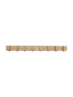 Hübsch Portemanteau mural bois de chêne Nomad, larg. 96 x haut. 10 cm -Entrée & couloir Soldes Portemanteau mural bois de chene Nomad 3