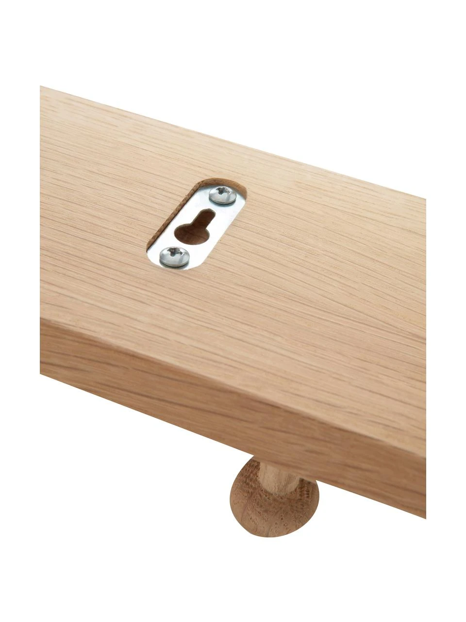 Portemanteau mural bois de chêne Oslo, larg. 60 x haut. 10 cm 6 Portemanteau mural bois de chêne Oslo, larg. 60 x haut. 10 cm – Image 6