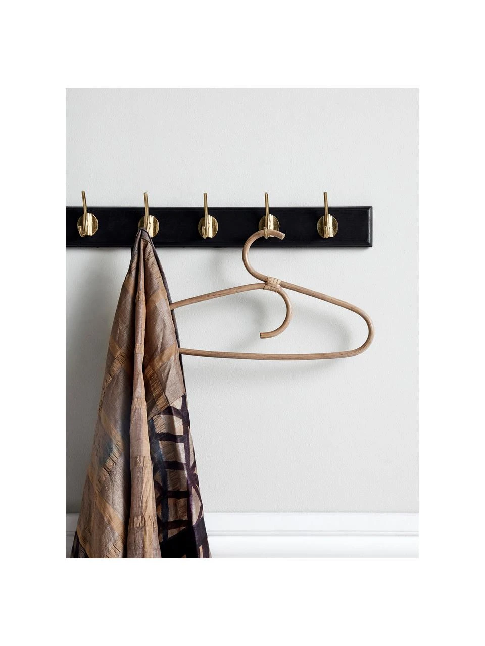 Nordal Portemanteau mural en bois Edgy, larg. 60 x haut. 7 cm 2 Nordal Portemanteau mural en bois Edgy, larg. 60 x haut. 7 cm – Image 2