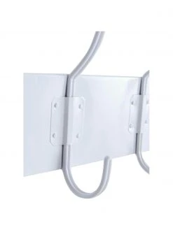 Portemanteau mural en métal blanc Riley, larg. 56 x haut. 10 cm -Entrée & couloir Soldes Portemanteau mural en metal blanc Riley 3