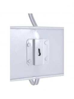 Portemanteau mural en métal blanc Riley, larg. 56 x haut. 10 cm -Entrée & couloir Soldes Portemanteau mural en metal blanc Riley 4