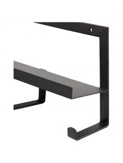 Portemanteau mural en métal noir Quinn, larg. 50 x long. 13 cm -Entrée & couloir Soldes Portemanteau mural en metal noir Quinn 4