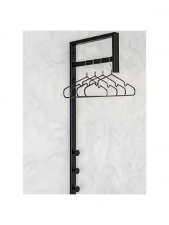 Portemanteau mural en métal noir Sendi, larg. 30 x haut. 82 cm -Entrée & couloir Soldes Portemanteau mural en metal noir Sendi 4