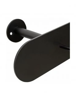 Hübsch Portemanteau noir en métal Hack, larg. 80 x haut. 7 cm -Entrée & couloir Soldes Portemanteau noir en metal Hack 4