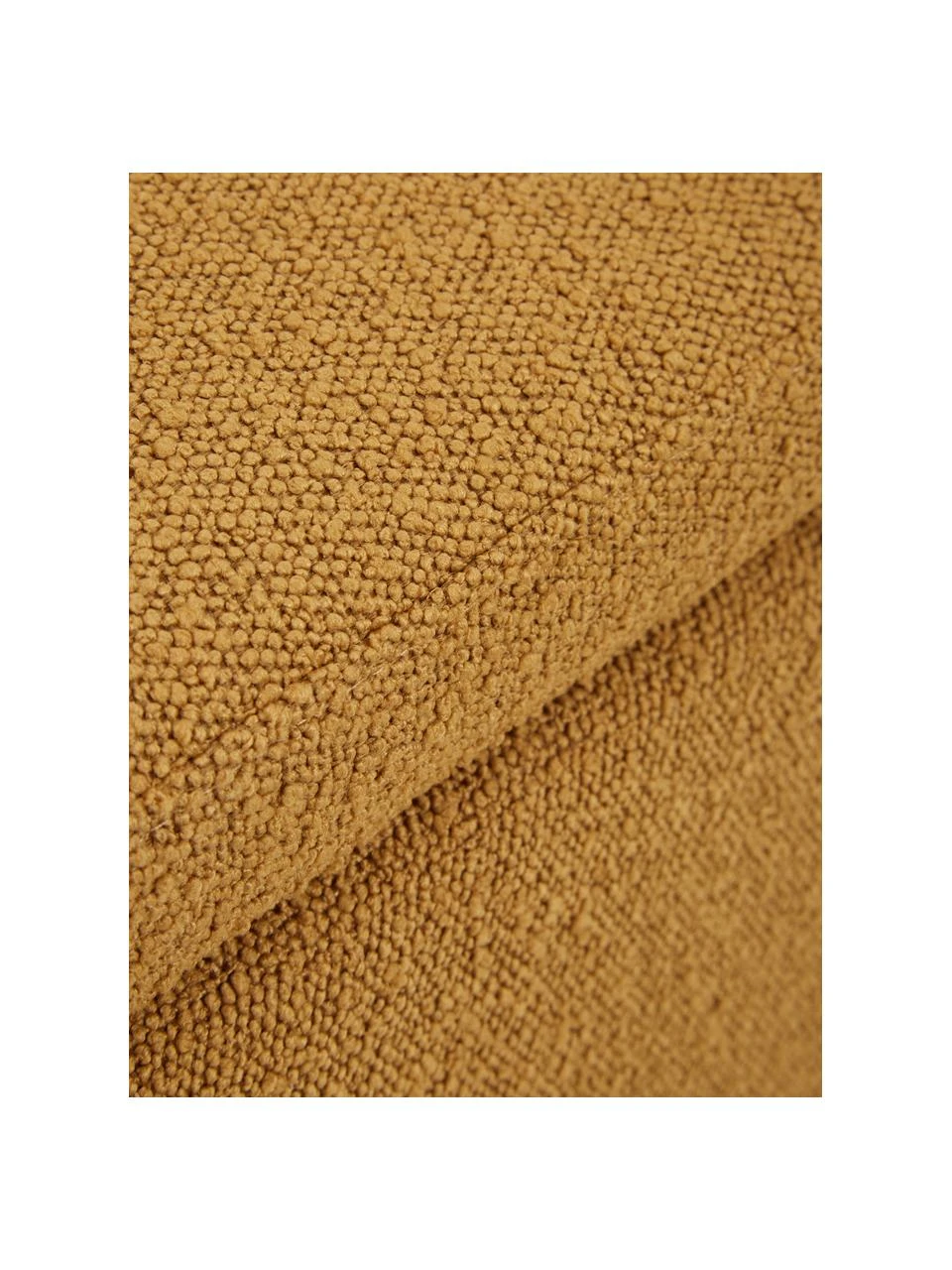 Westwing Collection Pouf avec rangement tissu bouclé jaune moutarde Winou, larg. 50 x haut. 48 cm 6 Westwing Collection Pouf avec rangement tissu bouclé jaune moutarde Winou, larg. 50 x haut. 48 cm – Image 6