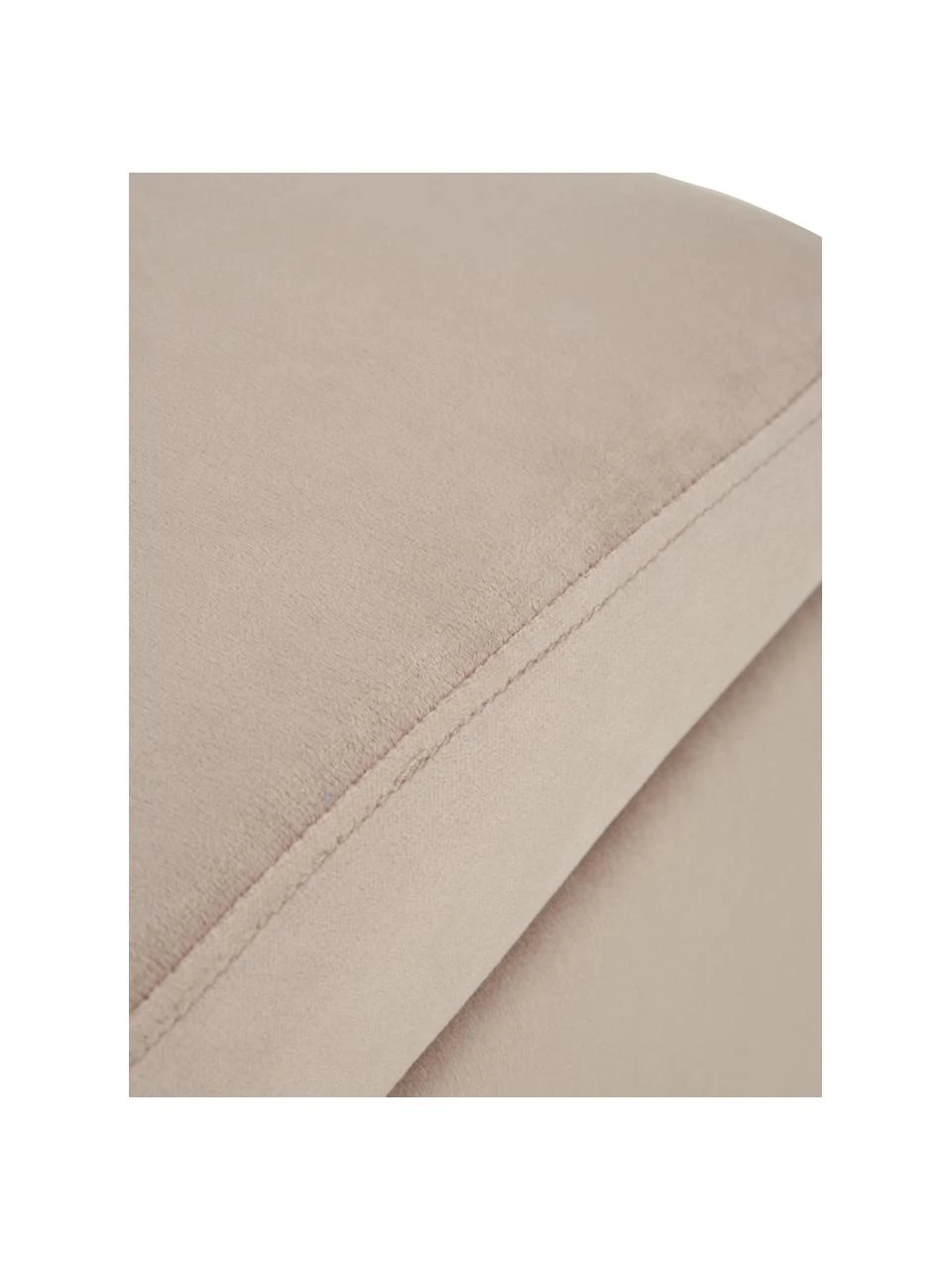 Westwing Collection Pouf avec rangement velours taupe Winou, larg. 50 x haut. 48 cm 6 Westwing Collection Pouf avec rangement velours taupe Winou, larg. 50 x haut. 48 cm – Image 6