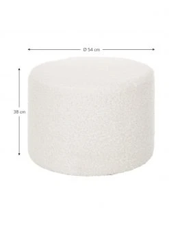 Westwing Collection Pouf blanc crème peluche blanc crème Daisy, Ø 54 x haut. 38 cm 8 Westwing Collection Pouf blanc crème peluche blanc crème Daisy, Ø 54 x haut. 38 cm -Entrée & couloir Soldes Pouf blanc creme peluche blanc creme Daisy 2