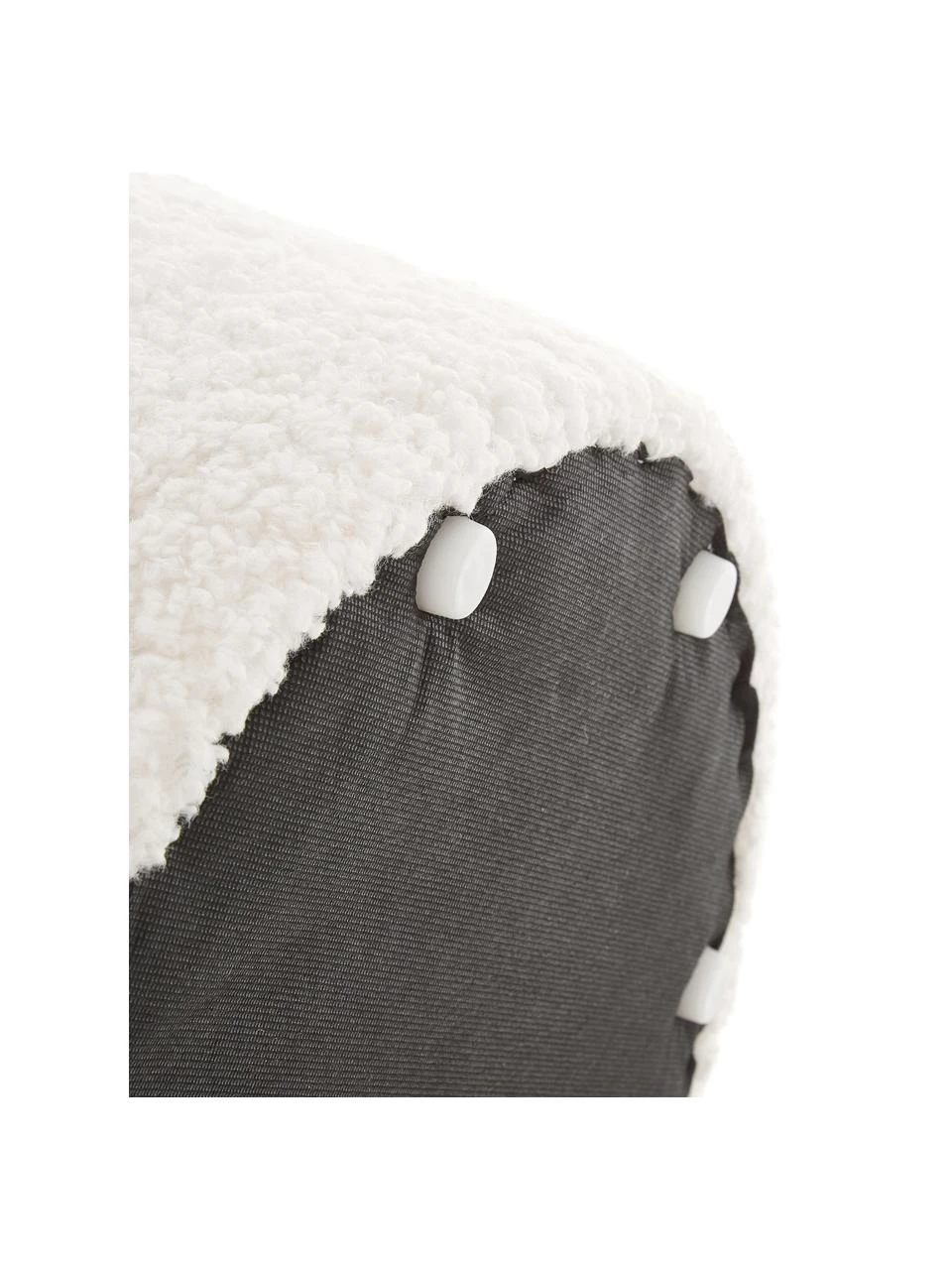 Westwing Collection Pouf blanc crème peluche blanc crème Daisy, Ø 54 x haut. 38 cm 6 Westwing Collection Pouf blanc crème peluche blanc crème Daisy, Ø 54 x haut. 38 cm – Image 6