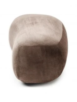 Westwing Collection Pouf canapé haricot brun Alba, larg. 130 x prof. 62 cm -Entrée & couloir Soldes Pouf canape haricot brun Alba 4