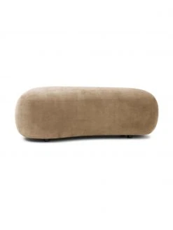Westwing Collection Pouf canapé haricot couleur sable Alba, larg. 130 x prof. 62 cm -Entrée & couloir Soldes Pouf canape haricot couleur sable Alba 4