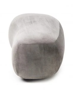 Westwing Collection Pouf canapé haricot gris Alba, larg. 130 x prof. 62 cm -Entrée & couloir Soldes Pouf canape haricot gris Alba 4