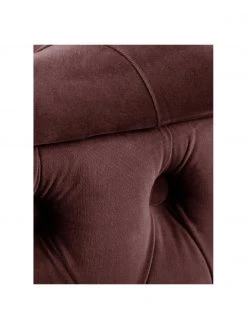 Westwing Collection Pouf coffre XL en velours brun rouillé Chiara, Ø 70 x haut. 42 cm -Entrée & couloir Soldes Pouf coffre XL en velours brun rouille Chiara 5