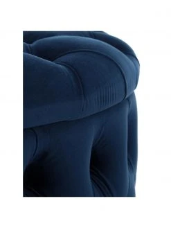Westwing Collection Pouf coffre XL velours bleu foncé Chiara, Ø 70 x haut. 42 cm 11 Westwing Collection Pouf coffre XL velours bleu foncé Chiara, Ø 70 x haut. 42 cm -Entrée & couloir Soldes Pouf coffre XL velours bleu fonce Chiara 5