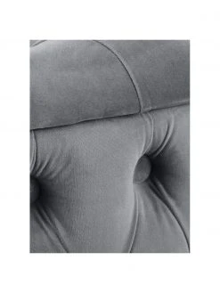 Westwing Collection Pouf coffre XL velours gris Chiara, Ø 70 x haut. 42 cm 11 Westwing Collection Pouf coffre XL velours gris Chiara, Ø 70 x haut. 42 cm -Entrée & couloir Soldes Pouf coffre XL velours gris Chiara 5