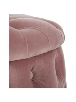 Westwing Collection Pouf coffre XL velours rose Chiara, Ø 70 x haut. 42 cm 11 Westwing Collection Pouf coffre XL velours rose Chiara, Ø 70 x haut. 42 cm -Entrée & couloir Soldes Pouf coffre XL velours rose Chiara 5