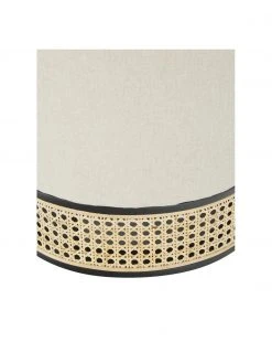 Westwing Collection Pouf rond avec cannage Mara, Ø 37 x haut. 39 cm -Entrée & couloir Soldes Pouf rond avec cannage Mara 5